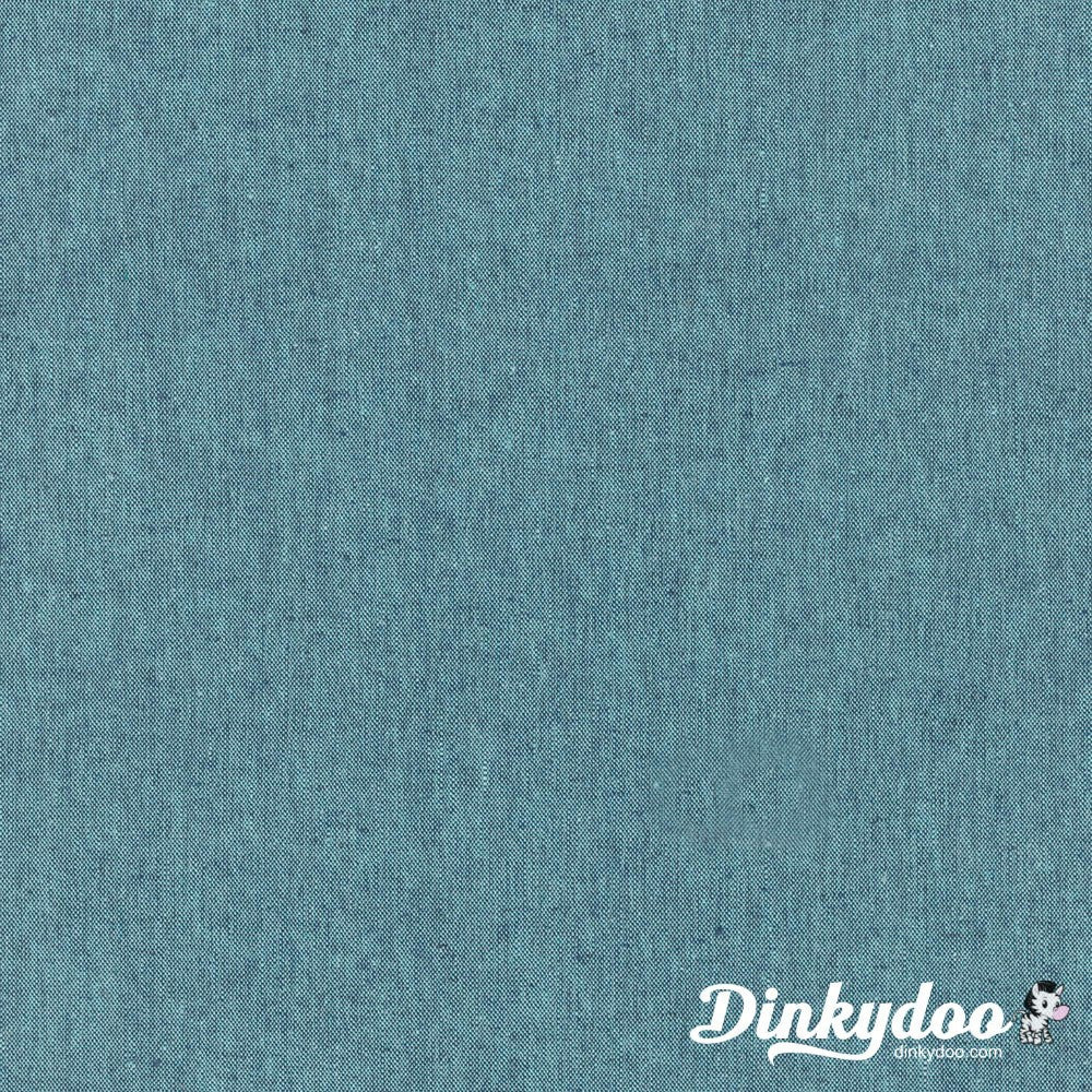 Essex Linen Yarn Dyed - Malibu - Robert Kaufman (1/4 Yard) - Dinkydoo Fabrics