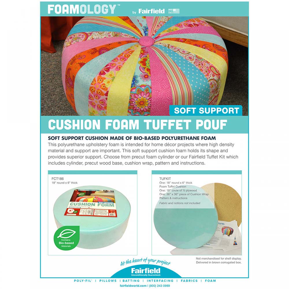 Cushion Foam Tuffet Kit - Fairfield (Pre-order: Jun 2024)
