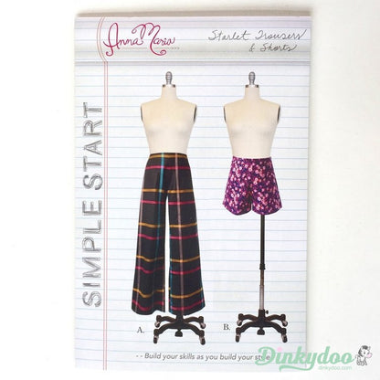 Simple Start - Starlet Trousers & Shorts Pattern - Anna Maria