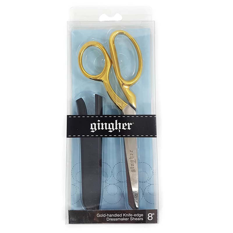 Gingher - 8" Premium Gold Knife-Edge Dressmaker Shears (Pre-order: Jul 2024)