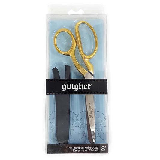 Gingher - 8" Premium Gold Knife-Edge Dressmaker Shears (Pre-order: Jun 2024)