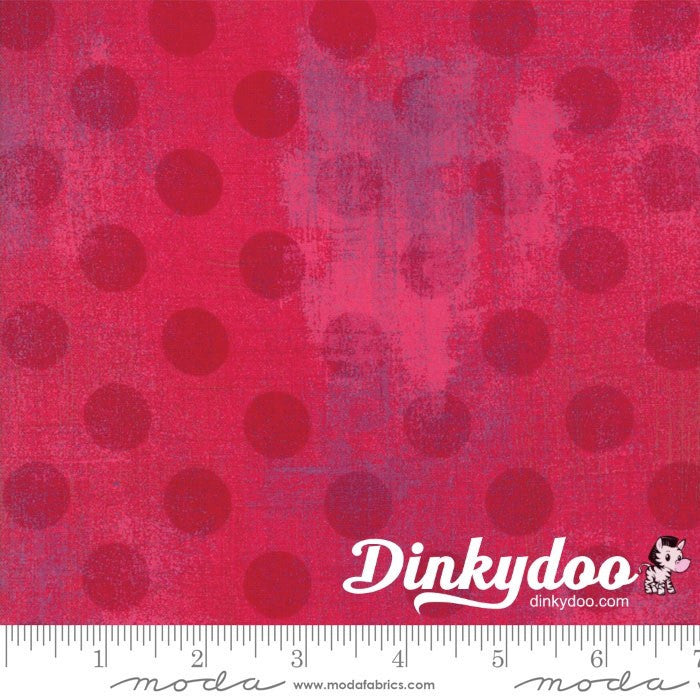 Grunge Hits the Spot - Raspberry - BasicGrey - Moda (1/4 Yard) - Dinkydoo Fabrics