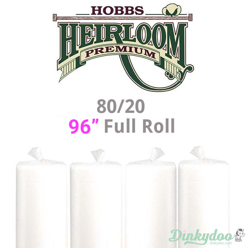 Hobbs Heirloom 80/20 Cotton Batting - 96" (Full Roll 30 Yd.) (Pre-order: Aug 2023)