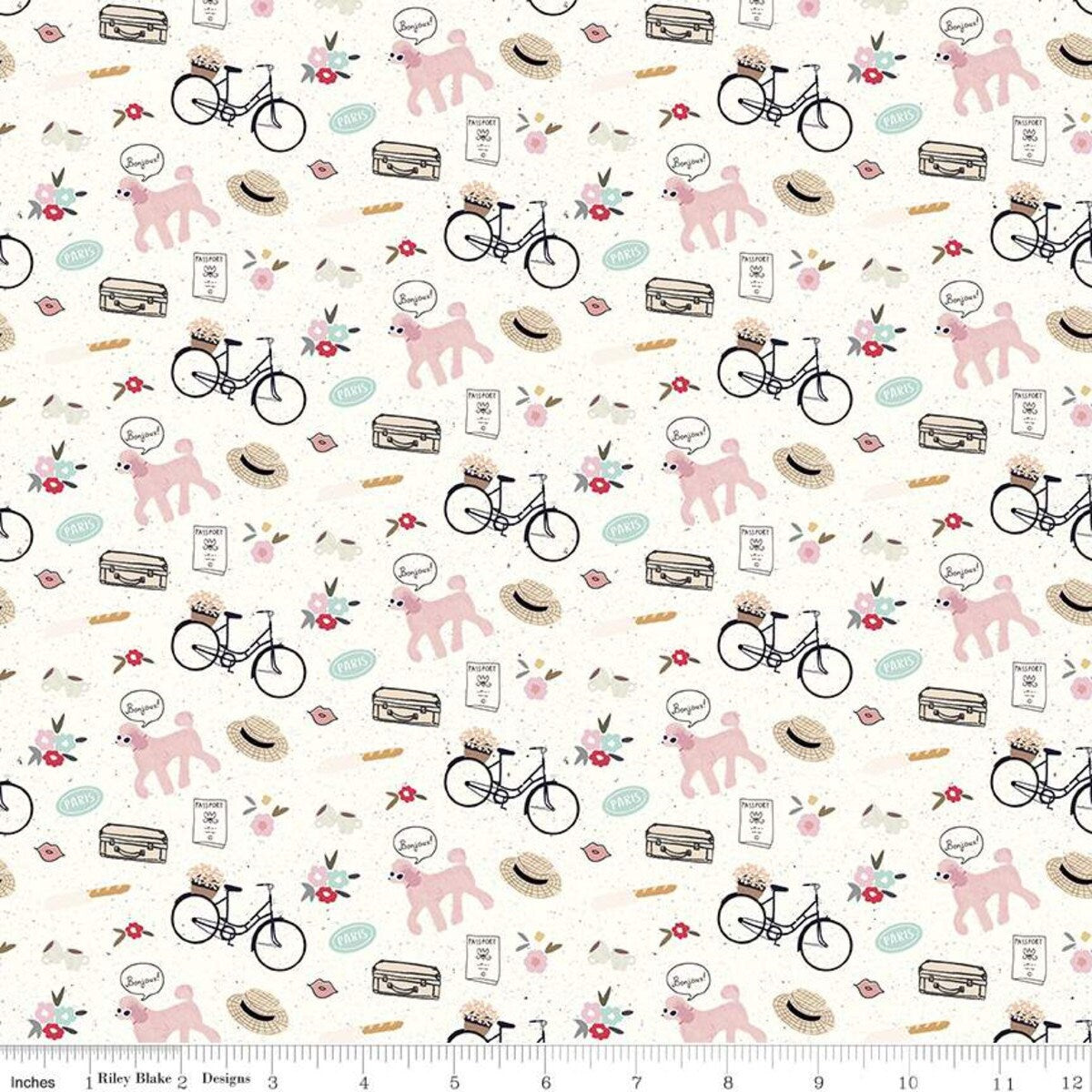 Saturday in Paris - Icons in Cream - Riley Blake
