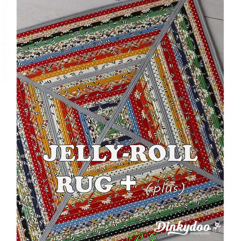 Jelly Roll Rug Plus+ Pattern