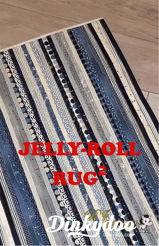 Jelly Roll Rug Squared Pattern - Dinkydoo Fabrics