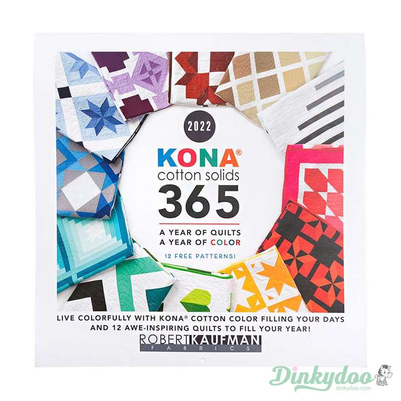 Kona Colour Calendar 2022 - 12 FREE Patterns