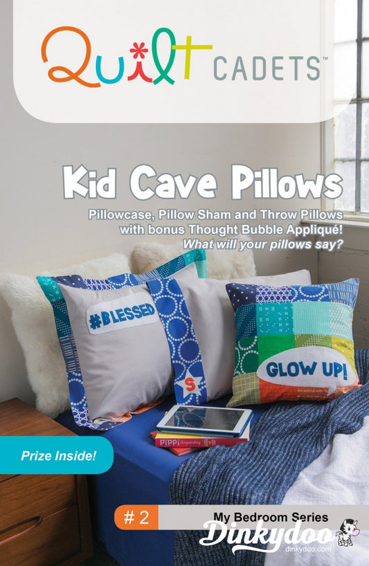 Kid Cave Pillows Pattern - Quilt Cadets - Latifah Saafir