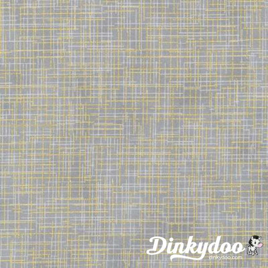 Quilters Linen - Ash (Metallic) - (SRKM14476290) - Full Bolt (15yd)