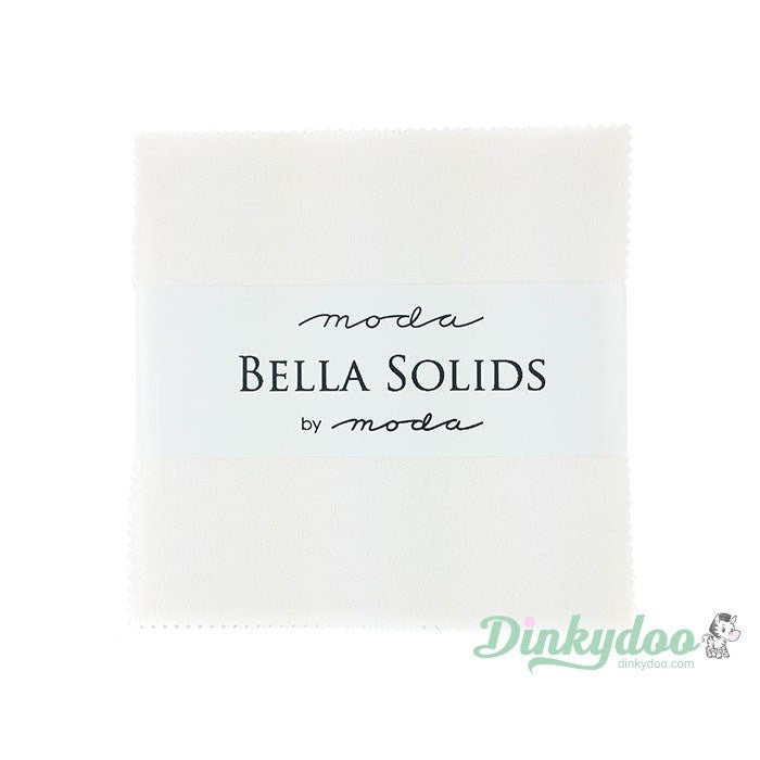 Bella Solids - White Charm Pack - Moda