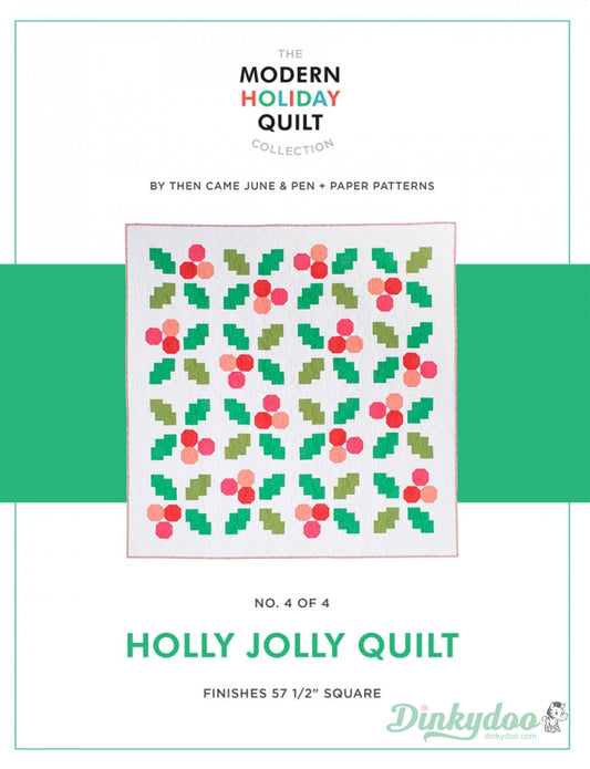 Holly Jolly Quilt Pattern -  Then Came June (Pre-order: July 2024)