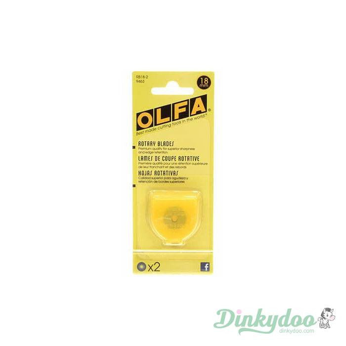 Olfa RB18-2 18mm Rotary Blade 2pc - Dinkydoo Fabrics