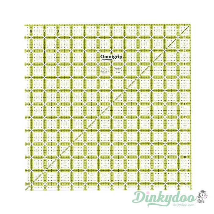 Omnigrip Non-Slip Quilters Ruler Square 12.5"