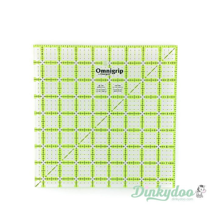 Omnigrip Non-Slip Quilters Ruler Square 8.5"