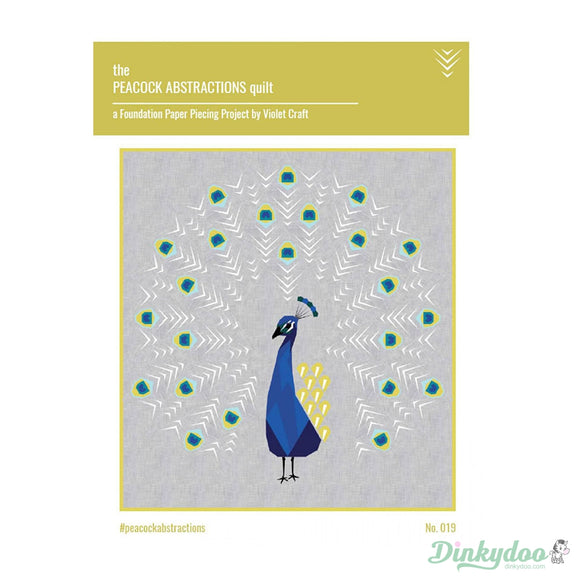 Peacocks Abstractions Quilt Foundation Paper Piecing Violet Craft