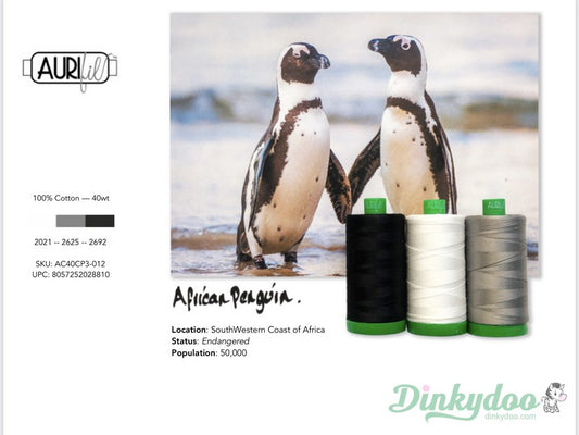 Color Builders 40wt 2021 - African Penguin- Aurifil (Pre-order: May 2024)