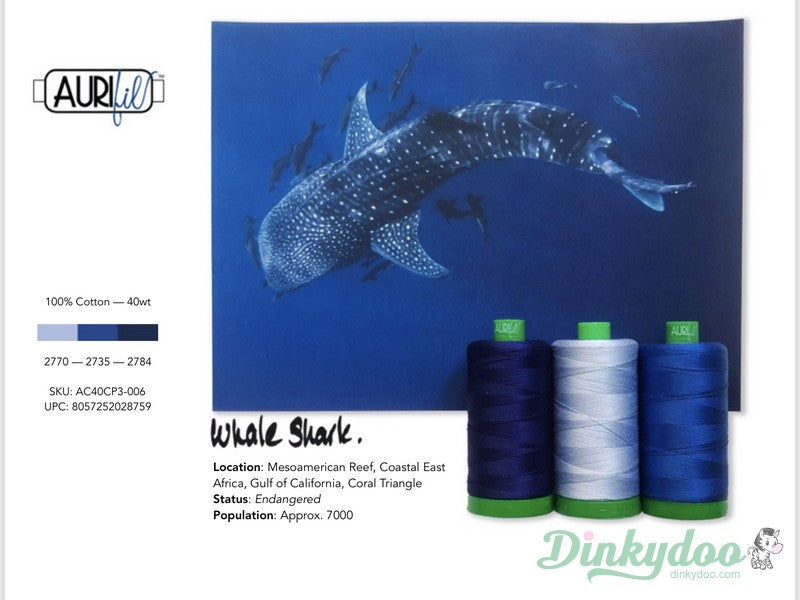Color Builders 40wt 2021 - Whale Shark - Aurifil (Pre-order: Feb 2026)