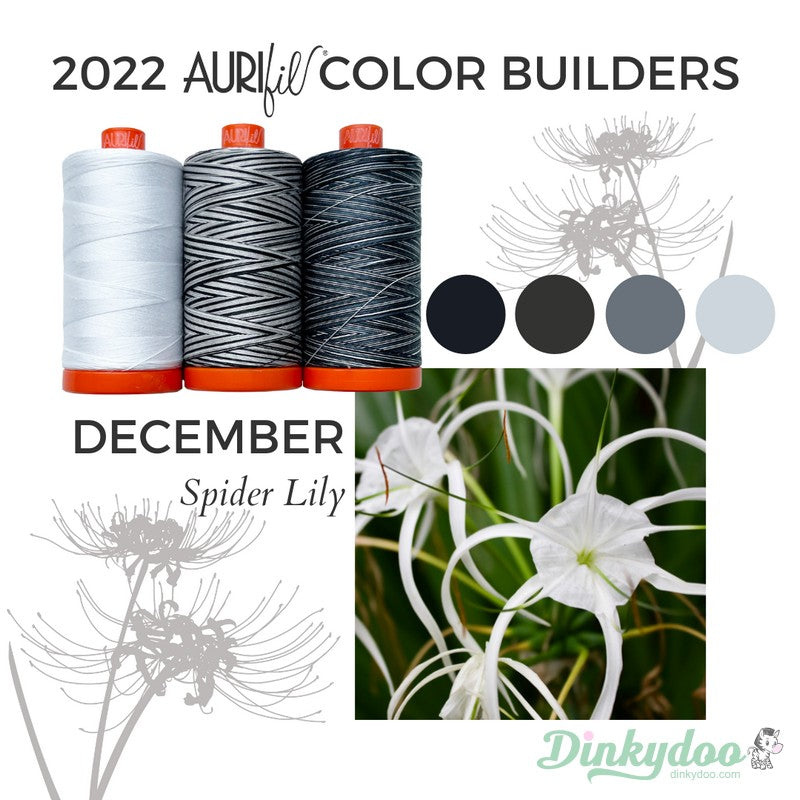 Color Builders 50wt 2022 - Spider Lily - Aurifil (Pre-order: Jan 2026)