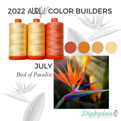 Color Builders 50wt 2022 - Bird of Paradise - Aurifil (Pre-order: Jun 2024)