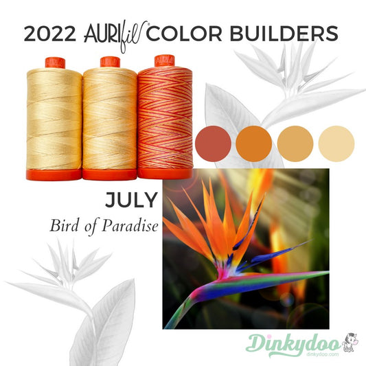 Color Builders 50wt 2022 - Bird of Paradise - Aurifil (Pre-order: Jul 2024)
