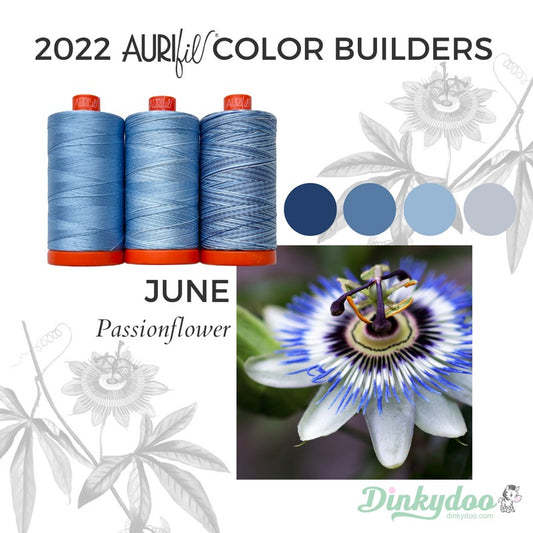 Color Builders 50wt 2022 - Passionflower - Aurifil (Pre-order: May 2024)