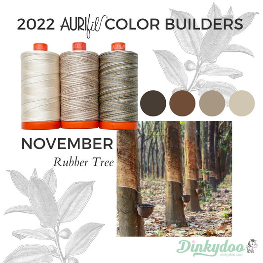 Color Builders 50wt 2022 - Rubber Tree - Aurifil (Pre-order: Jun 2024)