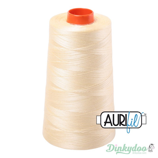 Aurifil Thread - Light Lemon (2110) - 50wt Cone 6452yd (Pre-order: May 2024)