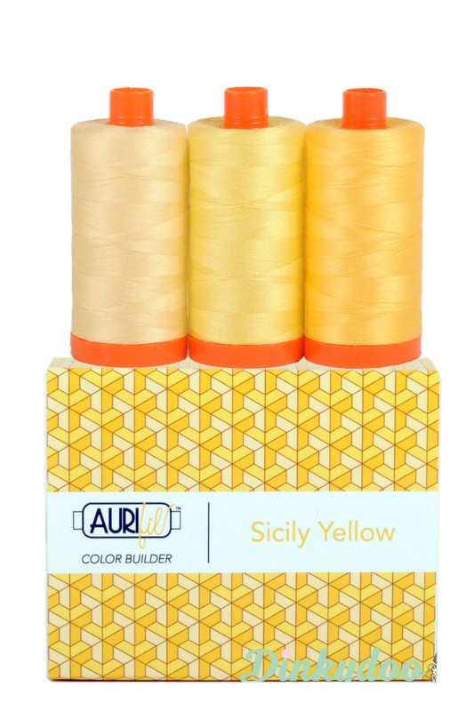 Color Builders 50wt 2020 - Sicily Yellow - Aurifil (Pre-order: Jul 2024)