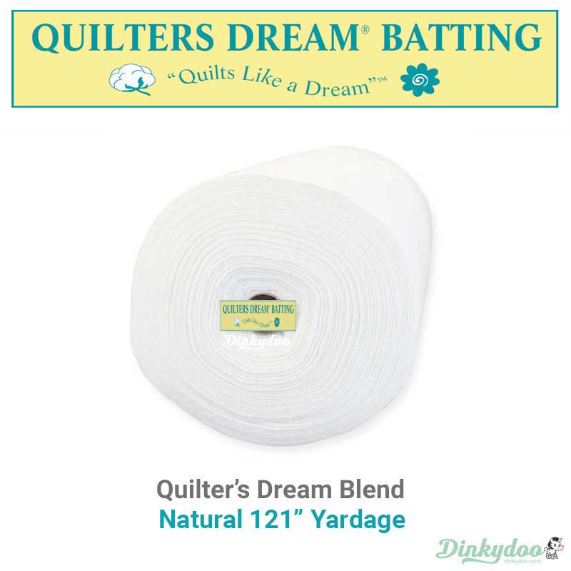 Quilters Dream Blend Batting (Natural) Yardage - 121"