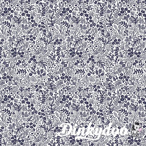 Rifle Paper Basics - Tapestry Lace in Navy - Rifle Paper Co - Cotton + Steel