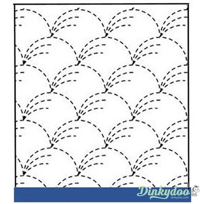 Sashiko Sampler - Traditional Design #201 - Nowaki in Navy (Pre-order: Mar 2026)