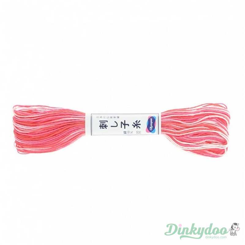 Olympus Sashiko Thread #53 22yd - Variegated Pink/White (Pre-order: Jan 2026)