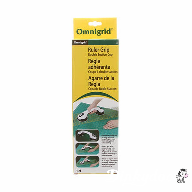 Double Suction Cup Ruler Grip - Omnigrid (Pre-order: May 2026) - Dinkydoo Fabrics