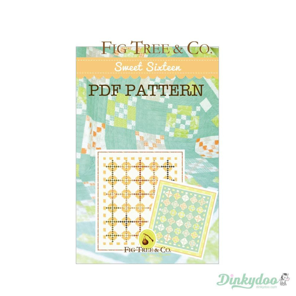Sweet Sixteen Quilt Pattern by Fig Tree and Co