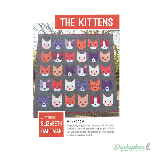The Kittens - Quilt Pattern - Elizabeth Hartman (Pre-order: Apr 2026) - Dinkydoo Fabrics