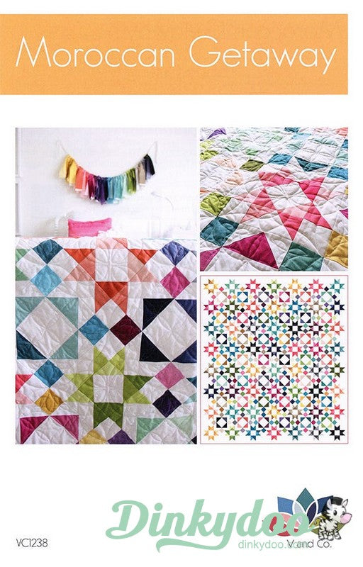 Moroccan Getaway Quilt Pattern V and Co. Moda Dinkydoo Fabrics