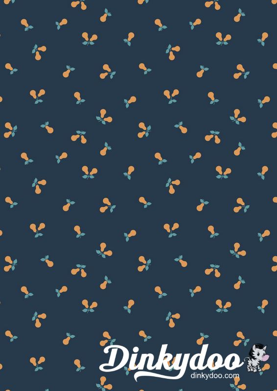 Wintertide - Pears Dark Blue Copper Metallic - Lewis & Irene